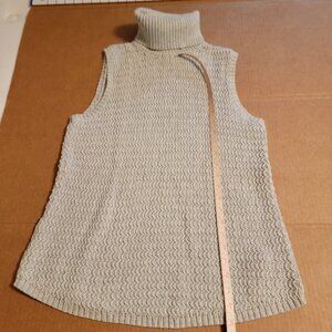 sleeveless cotton tunic sweater